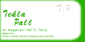 tekla pall business card